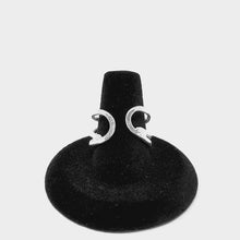 Load image into Gallery viewer, Size 8 Hammered Fine Silver Open Back Ring
