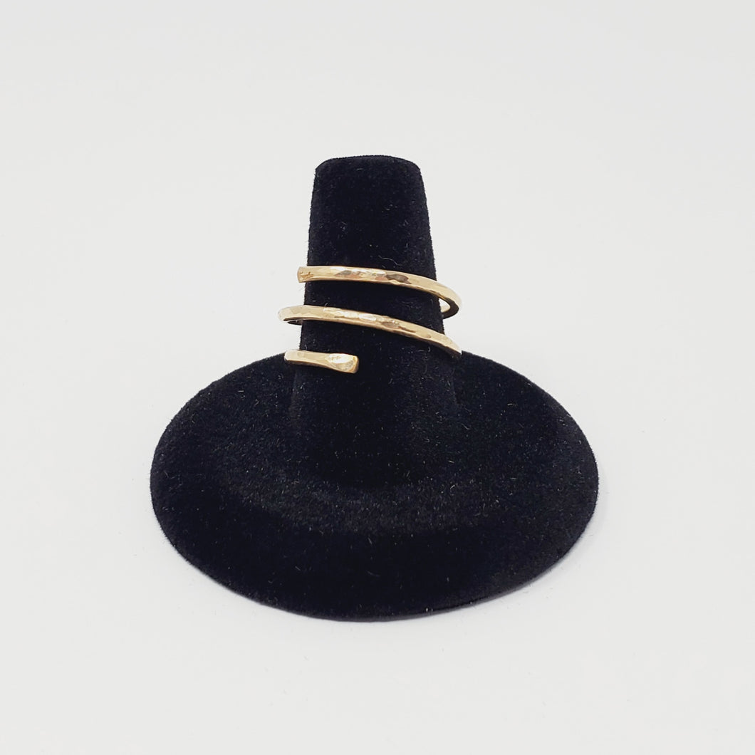 14k Gold Filled Hammered Ring