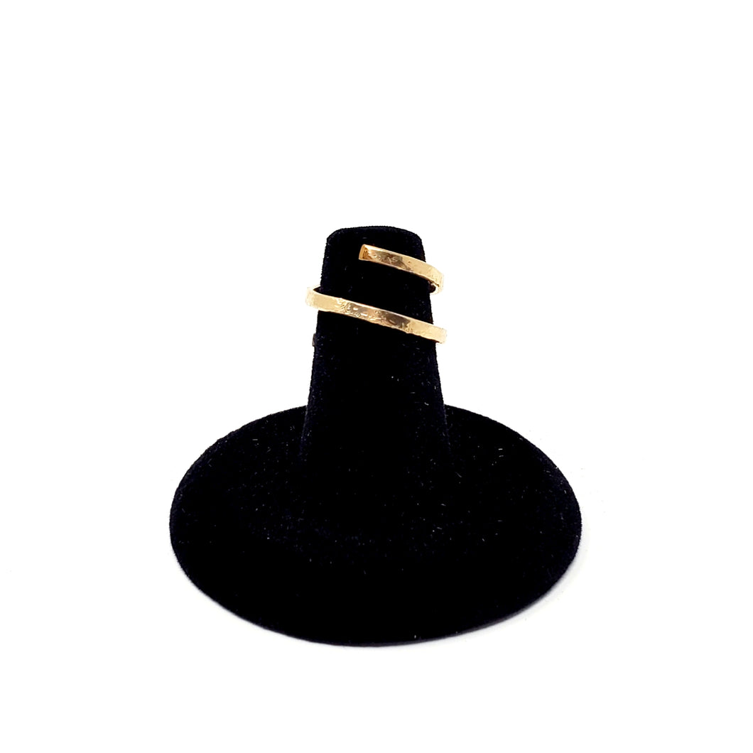 14k Gold Filled Hammered Ring