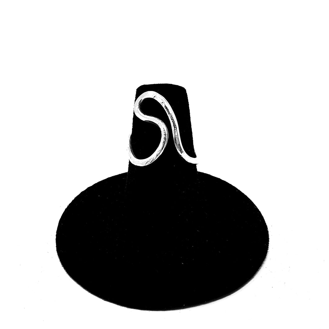 Size 7 Fine Silver Hammered Ring