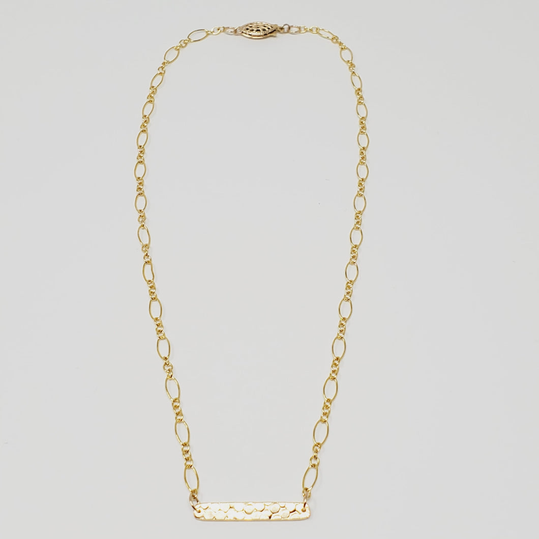 14k Gold-Filled Bubble Bar Necklace - 15 inch