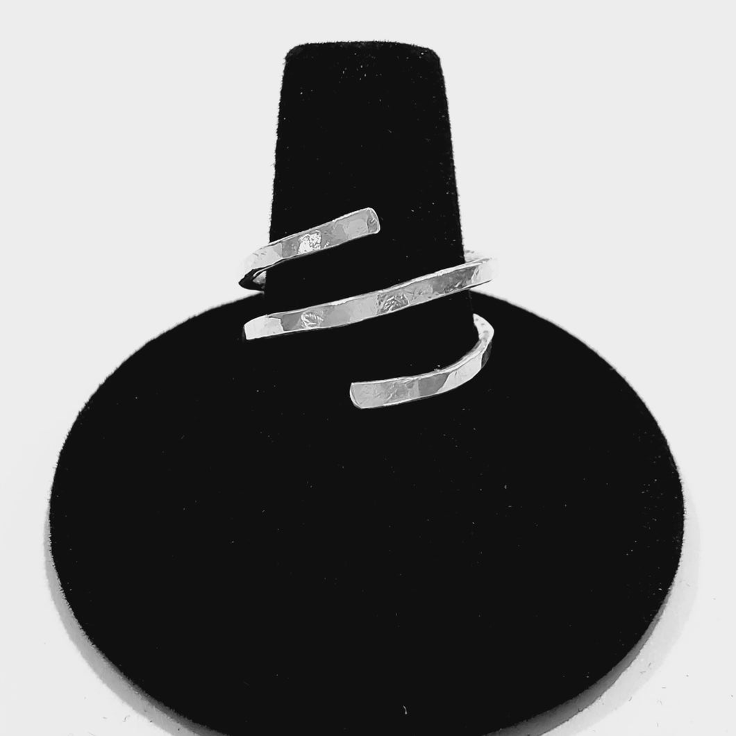 Hammered Fine Silver Handcrafted Ring - made when ordered